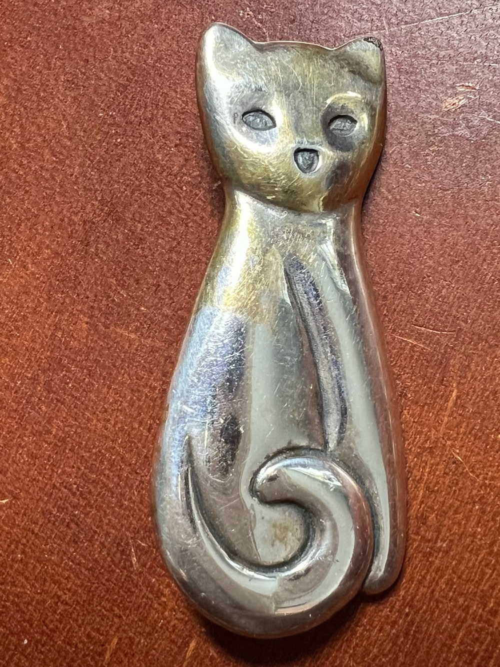 James Avery sterling silver cat pin brooch retired
